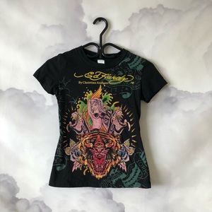 Authentic Ed Hardy by Christian Audigier Baby Tee